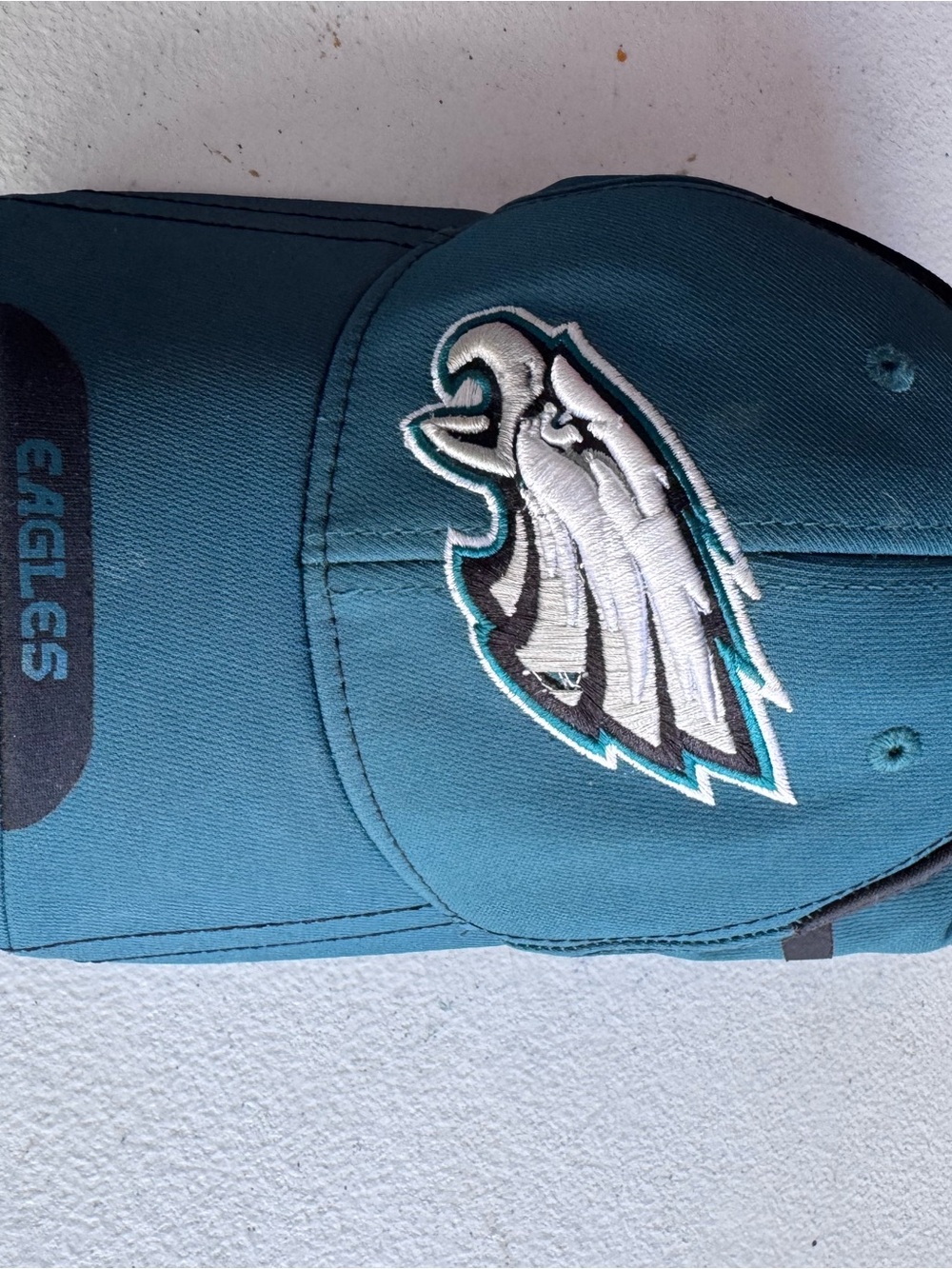 NFL Teal Youth Football Cap with Embroidered Eagles Logo